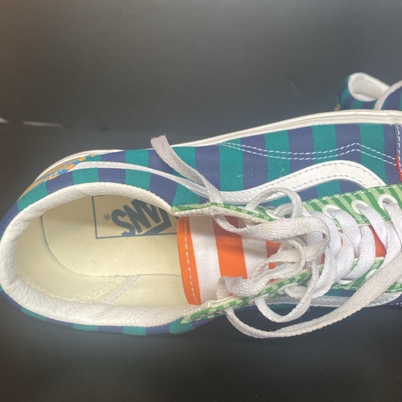 Vans Old Skool Skate Shoe Lace Up Stripe Block Multicolor Journeys M9 W10.5 - Picture 8 of 9